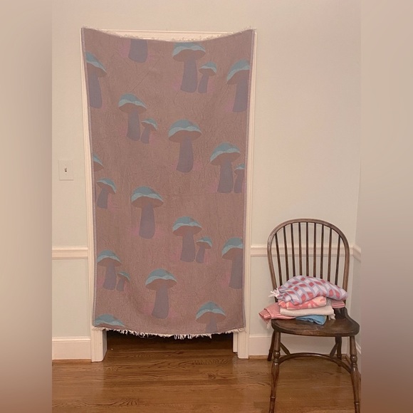 Versatile Earth & Teal Mushroom Pattern Textile Travelers Want This 🌎✈️🍄♥️ UO - Picture 2 of 7